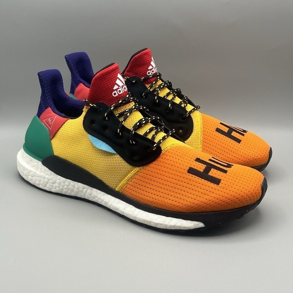 adidas Other - Adidas x Pharrell Human Race Multicolor Running Shoes - Men's Size 8.5 USED